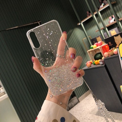 

Transparent Night Sky Gleaming Fairy Phone Case Compatile with Honor 7X Play 7X 8X Play 8X 9X Play 9X Enjoy 9S 20i 10i 8S 10 V10 V20