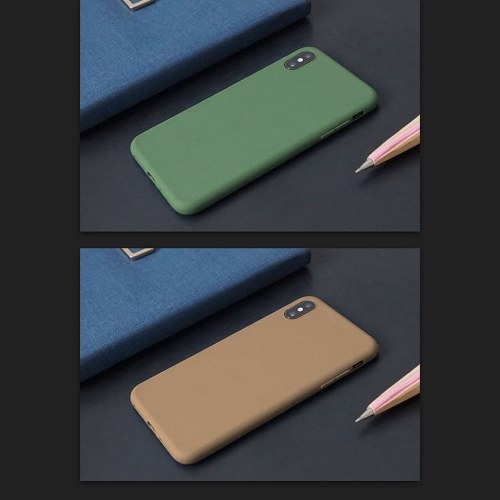 

Delicate Pure Color Dull Polish Surface High Elasticity Soft TPU Phone Cover