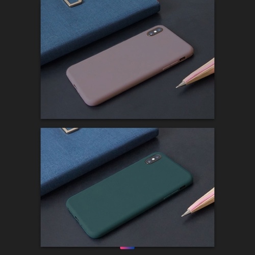 

Delicate Pure Color Dull Polish Surface High Elasticity Soft TPU Phone Cover