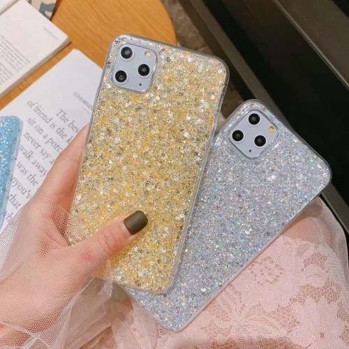 

Suitable for iphone11pro mobile phone shell small fresh glitter powder epoxy Apple XSMAX new 8plus protective sleeve 7 blue iphoneX / XS