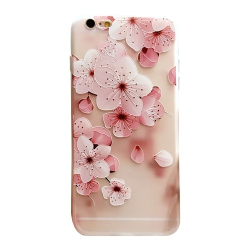 

Phonecase Transparent Floral Peach Blossom Pentalobe Flower Designs Soft TPU Cover Phone Shells Shockproof Slim Flexible Protective Anti-Slip Cell Phone Cover for iphone