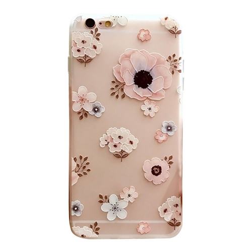 

Phonecase Transparent Floral Peach Blossom Pentalobe Flower Designs Soft TPU Cover Phone Shells Shockproof Slim Flexible Protective Anti-Slip Cell Phone Cover for iphone