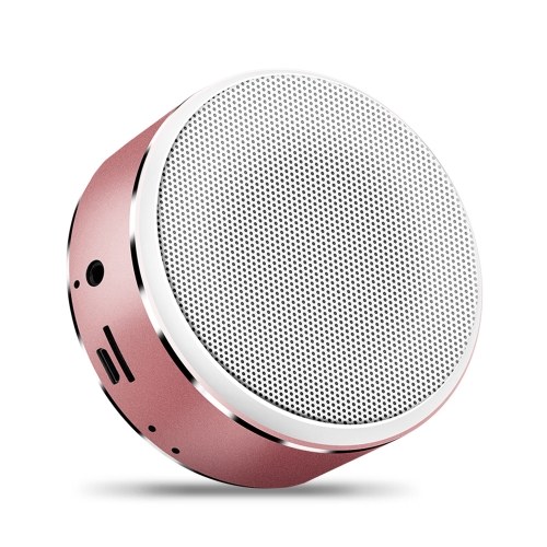 

Wirelessly BT Speaker Mini Portable Subwoofer Hifi Clear Sound Quality Metal Heavy Bass Support AUX TF Card Hands-Free Call USB Powered Built-in 600mah Rechargeable Batterys Sound Box Gift