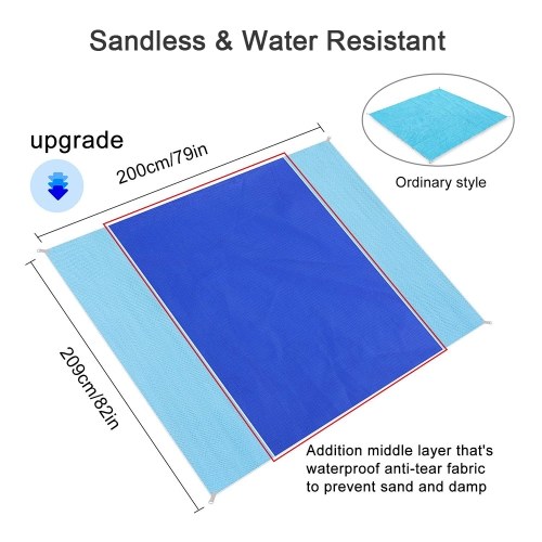 

Updated Beach Mat Sand Free Waterproof Beach Blanket