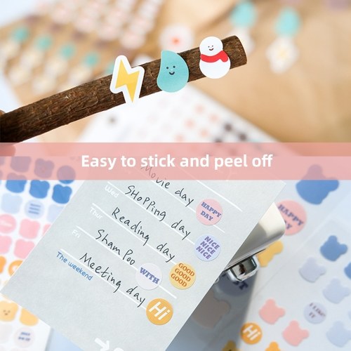

3 Sheets/set Clear PET Deco Stickers