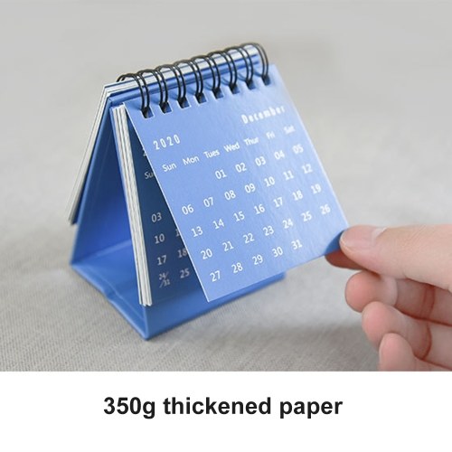 

2021 Solid Color Mini Desk Calendar Monthly