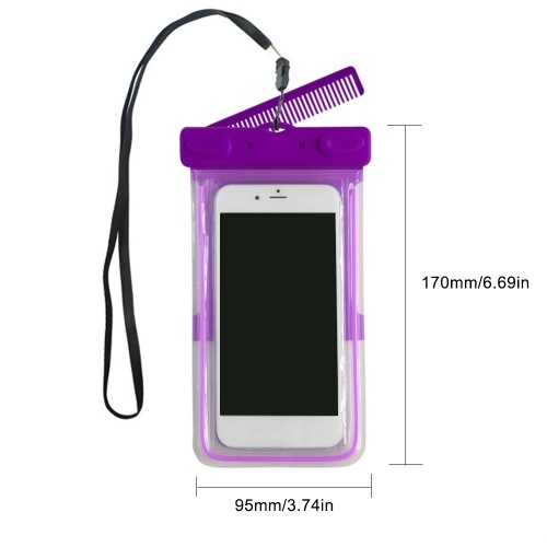 

Luminous Waterproof Transparent PVC Mobile Phone Case