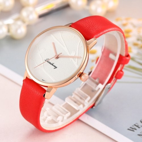 

Women Fashion Branch Bird Pattern Dial Watch Lady Simple Leather Band Alloy Case Quartz Wrist Watch