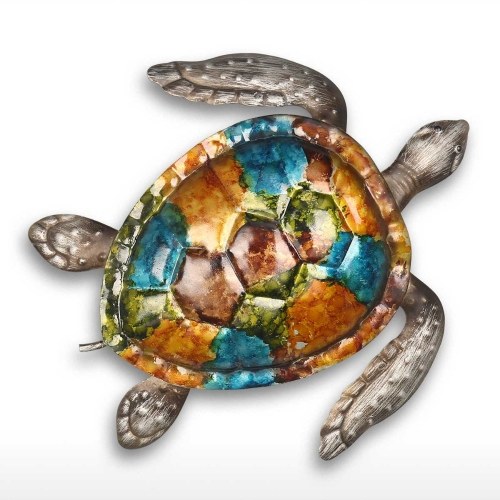 

Colorful Turtle Wall Decor Coast Ocean Sea Wall Art Iron Animal Wall Decor Home Bedroom Decoration