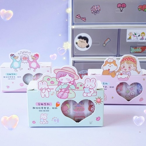 

5 Rolls Kawaii Washi Paper Tape Set
