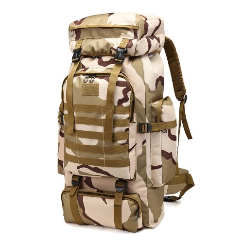 Mochila de senderismo Camuflaje Durable al aire libre Bolso Molle Bolso de hombro para Campiing Mochilero Viaje