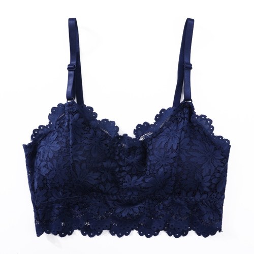

Fashion Women Bralette Bra Female Tops Embroidery Female Sheer Lace Strap Padded Bras