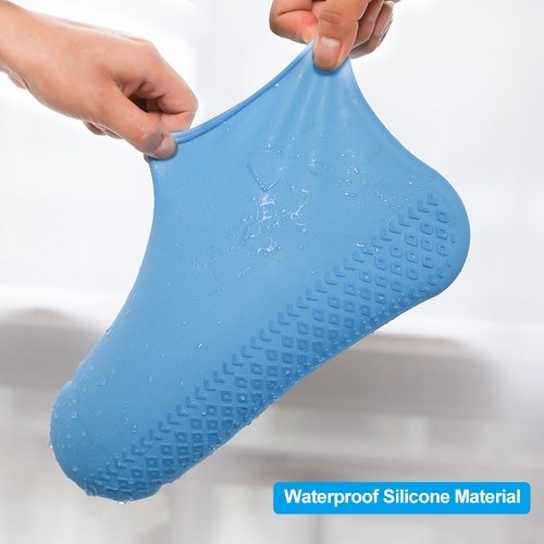 Copriscarpe impermeabili Protezioni Stivali da pioggia in silicone Scarpe protettive Tasche esterne da strada Copriscarpe piovose Unisex S / M / L 1 paio