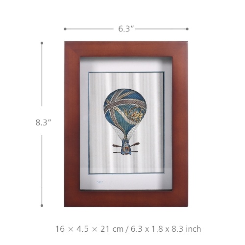 Quadro per foto in legno marrone 5x7 Quadro per quadri in stile rustico