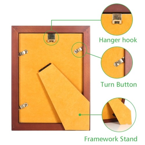 

Brown Wood 5x7 Photo Framework Rustic Picture Framework Desktop or Tabletop Display Office Home Decor