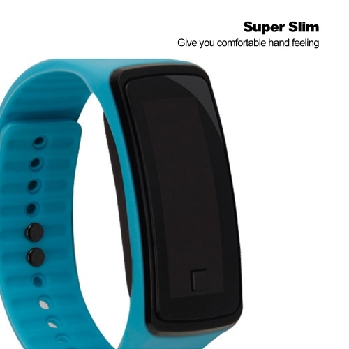 

Intelligent Silica Gel LED Watch Fashion Super Slim Electronic Watch