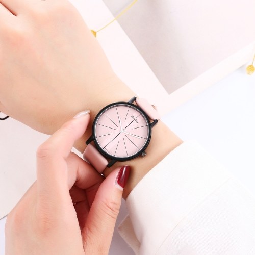 

Women Fashion Simple Alloy Case Leather Band Quartz Wrist Watch