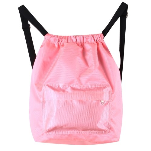 

Drawstring Backpack Waterproof Unisex Sport Storage Bag