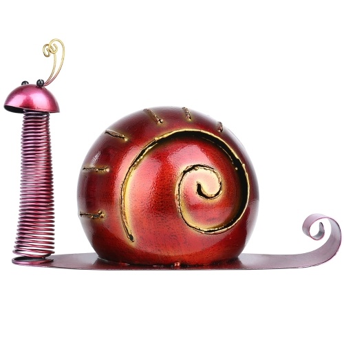

Tooarts Snail Ornament Iron Cartoon Snail
