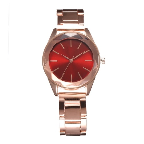 

Women Fashion Simple Stainless Steel Case Alloy Band Watch