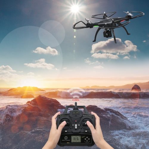 

1080P Camera Drone, Каменный HS300 RC Quadcopter с широкоугольной HD-камерой с углом обзора 120 ° с 6-осевым гироскопом 2,4 ГГц с удержанием высоты, функцией возврата одной клавиши и безголовым режимом RTF Включает бонусную батарею