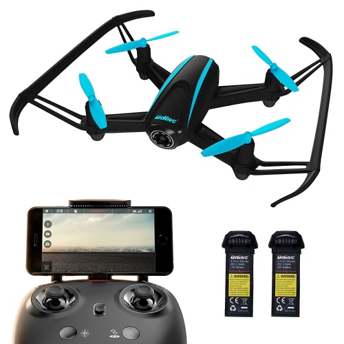 

UDI U34W Dragonfly Wi-Fi FPV камера Drone w / 720p HD Drone Camera, Alt. Режим Hold & Custom Route; Easy-to-Fly Drone w / вид первого лица (черный)