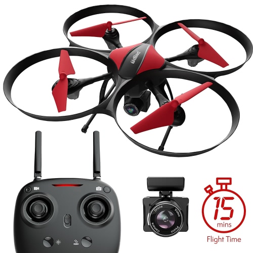

Force1 U49C Drone с камерой, 15 мин. Время полета, Удержание высоты, Безголовый режим, Батарея Drone, 4 ГБ SD-карта, 2 дополнительных мотора, RC Drone Camera - Drone для детей и начинающих