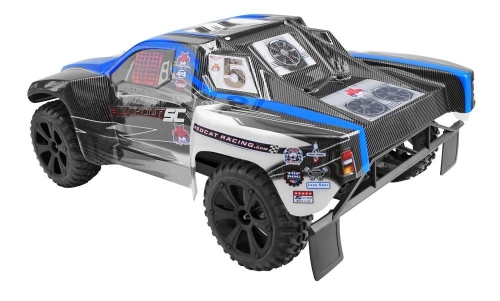 

Redcat Racing Blackout SC 1/10 Scale Electric Short Course Truck с водонепроницаемым электроникой автомобиля, синий