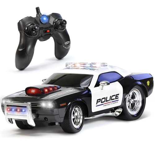

KidiRace RC Пульт дистанционного управления Полицейский автомобиль для детей, перезаряжаемый, прочный и легкий в управлении