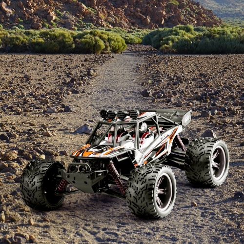 HOSIM RC Truck 9123, 1/12 Масштаб радиоуправляемого электрического быстроходного гоночного автомобиля - высокая скорость 38 км / ч Внедорожник 2.4Ghz 2WD Радиоуправляемый грузовик монстра Truggy - лучший подарок для всех любителей автомобилей Enthusiast