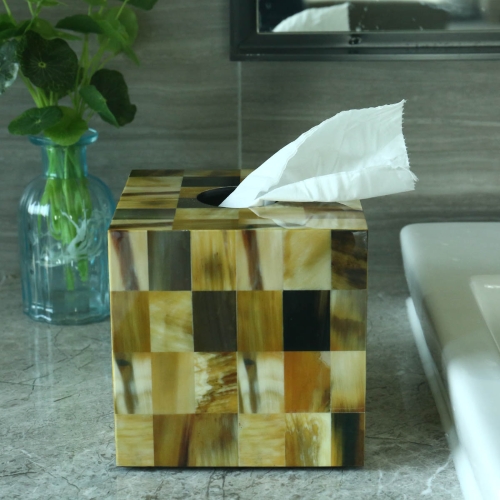 

Rectangular Tissue Box Abalone Shell Stripes Wooden Piano Baking Varnish Technology Office Living Room Bathroom Bedroom Ornament Home Decor