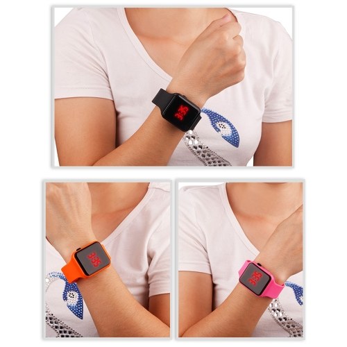 

Student Fashion Rectangle Watch Intelligent Electronic LED Watch