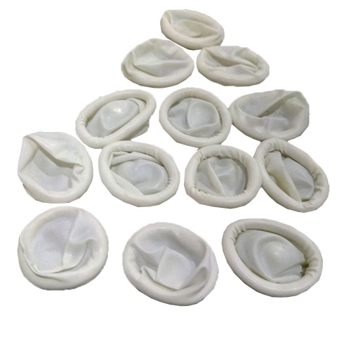 

Disposable Latex Finger Cot Anti Static Finger Protection 500g / Bag Finger Glove