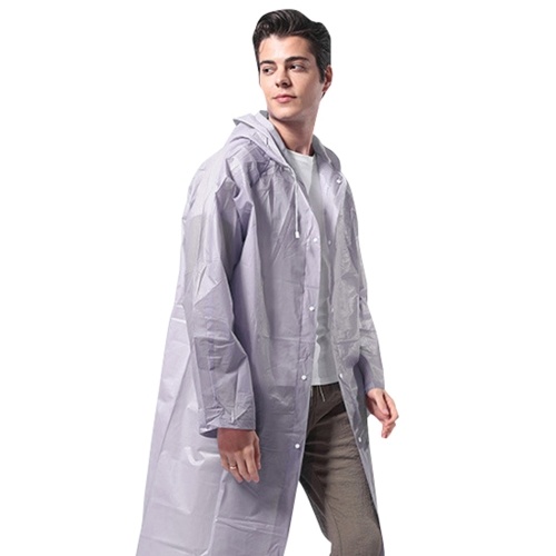 Moda EVA Impermeabile da donna Impermeabile Outdoor Travel Siamese Trekking Rain Coat Non usa e getta Tour semitrasparente Abbigliamento da pioggia Polsini allentati