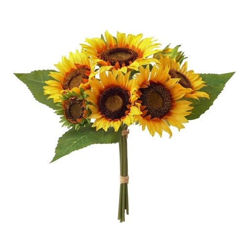 

7PCS Artificial Sunflower Bundle Silk-Cloth Flower