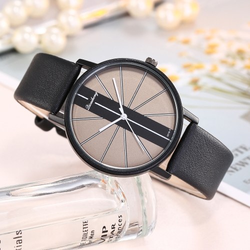 

Women Fashion Simple Alloy Case Leather Band Quartz Wrist Watch