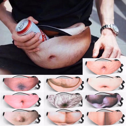 

Сумка для унисекса Dadbag для талии Flesh Color Fanny Packs Денежный пояс Пивной жир Бусистый мешочек для кармана