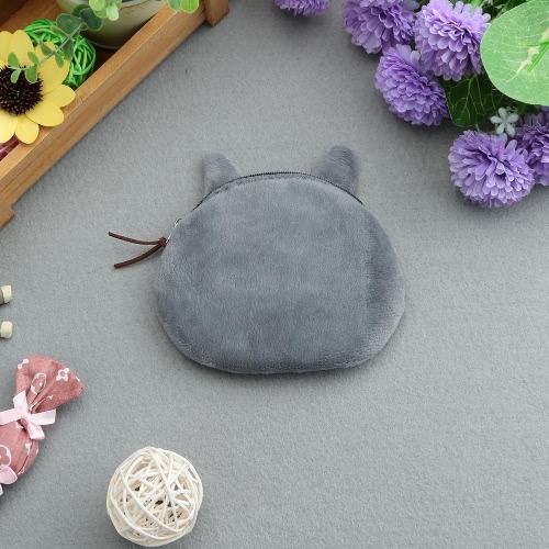 

Cute Fashion Women Coin Purse Cat Animal Head Print Zipper Closure Mini Wallet Small Clutch Bag