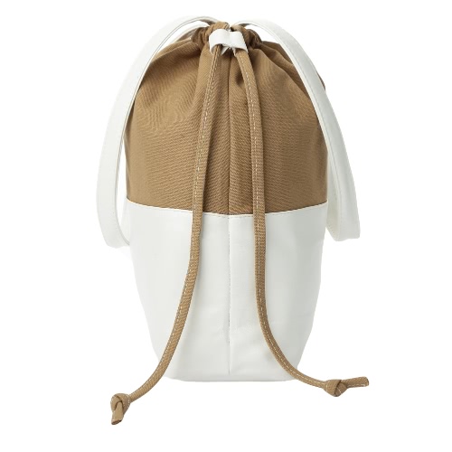 New Women Shoulder Bag Drawstring Large Capacity Student Outdoor Casual Bag Black/Khaki/Blue