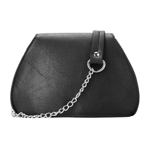 

Мода Винтаж женщин Crossbody мешок магнитные пресс стад лоскут фронт пу кожаный цепи плечо мешок