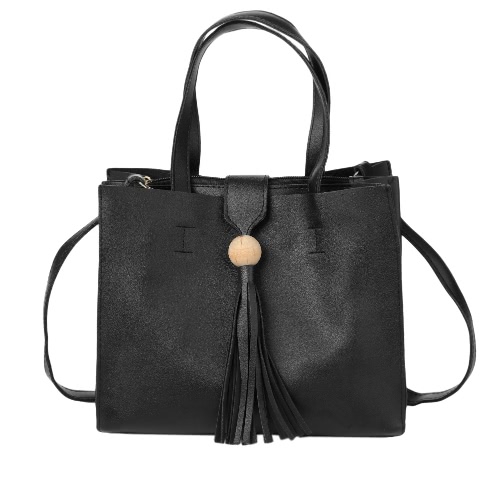 

Новая мода женщины сумочку Crossbody мешок мягкий PU кисточкой сплошного цвета вскользь плеча Сумка Черный / Серый / Коричневый