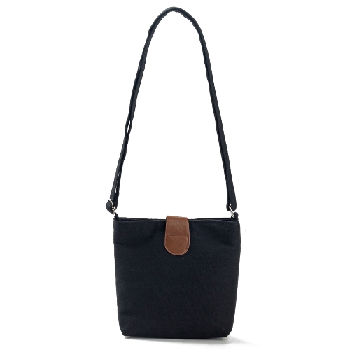 

Vintage Women Embroidered Flower Canvas Crossbody Bag Rose Messenger Bag Ethnic Casual Shoulder Bag