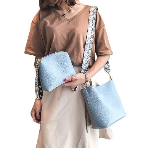

Женщины Девушки PU Crossbody Сумка Двухкомпонентный Контраст Сплайсинг Застежка-молния Повседневные Сумки для Сумки