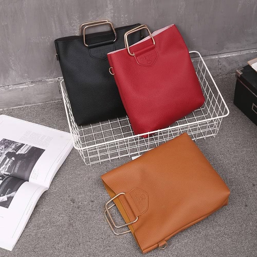 

Women Handbag Set PU Leather Casual Tote Bag Crossbody Shoulder Bag Solid Composite Bag Set