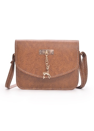 

Vintage Women Crossbody Bag PU Leather Flap Casual Small Bag Shoulder Bag