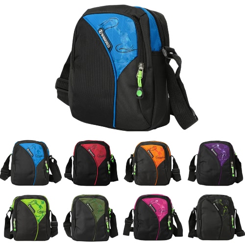 

Новый мужской нейлон Crossbody сумка Водонепроницаемый цвета контраста Zipper Multi-Карманы Повседневный Спорт Открытый Малый мешки плеча