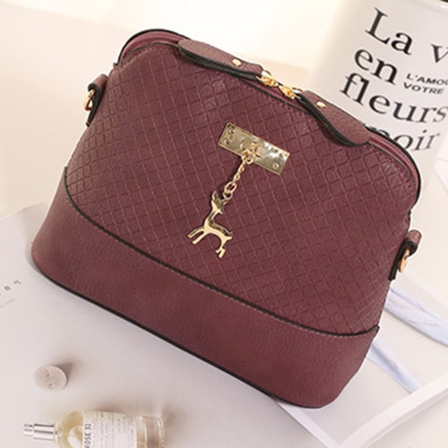 

Women Messenger Bag Fashion Mini Bag With Deer Toy Shell Shape Bag Summer Women Shoulder Bag