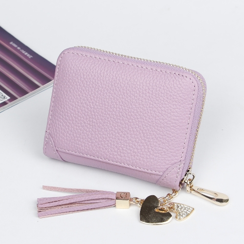

Женщины Подлинная Кожаная Держатель Карты Мини Кошелек Tassel Подвеска Почтовый Кошелек Портмоне Портмоне