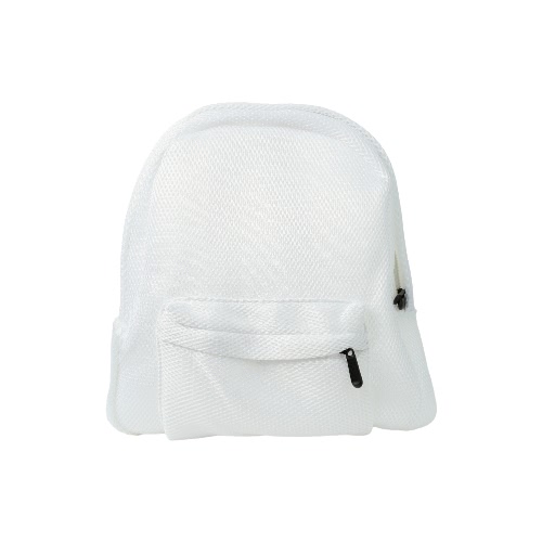 New Fashion Unisex Men Women Mesh Backpack Solid See-Through Zipper Small Bag Casual Schoolbag Travel Bag