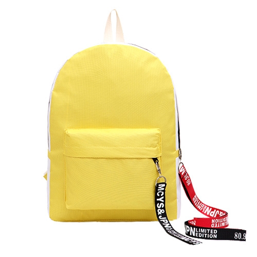 Fashion Women Girls Backpack Contrast Color Large Capacity Student Schoolbag Laptop Travel Bag